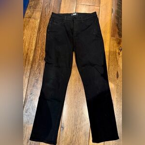 PAIGE Cindy Straight Jean in Black Shadow